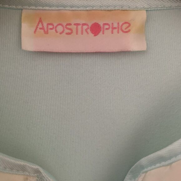 Apostrophe Gown Size 8 Vintage Deadstock Blue Lace Romantic Ruffle Bell Sleeves - Picture 7 of 10